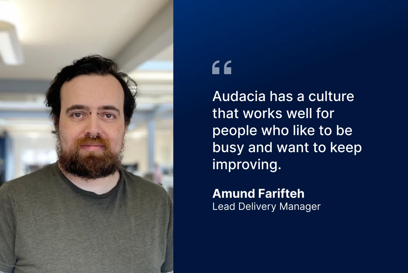 Team Stories: Amund Farifteh, Lead Delivery Manager