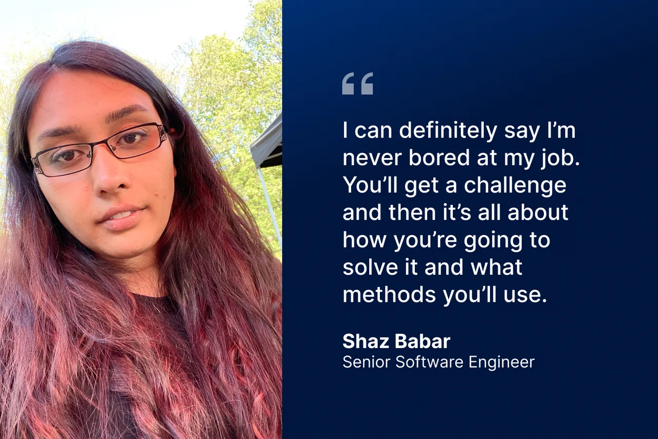 Team Stories: Shazia Babar, Senior Software Engineer