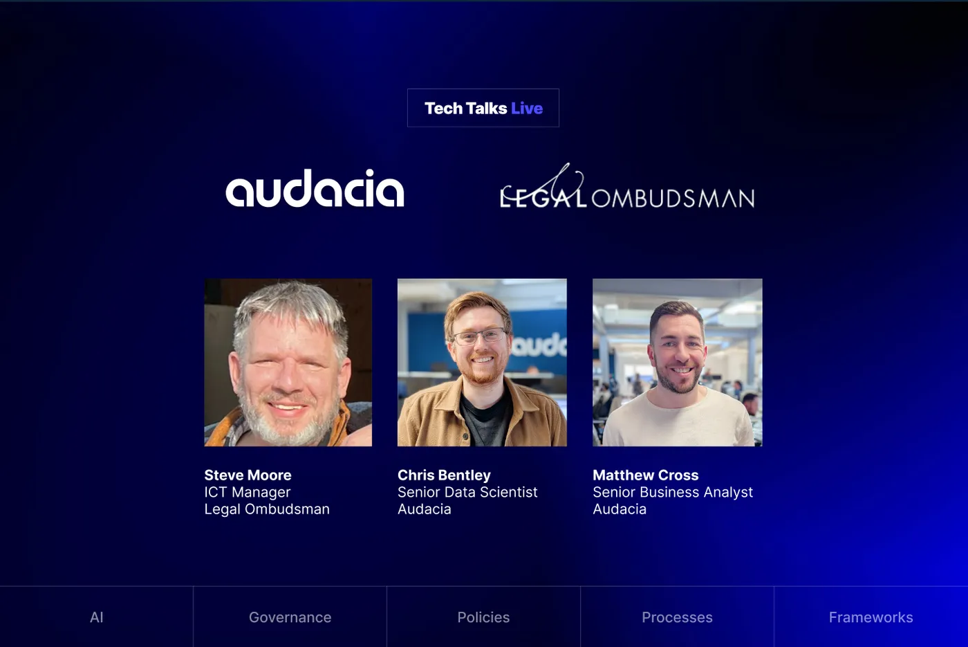 Policies, Principles, People - Delivering AI Governance with the Legal Ombudsman