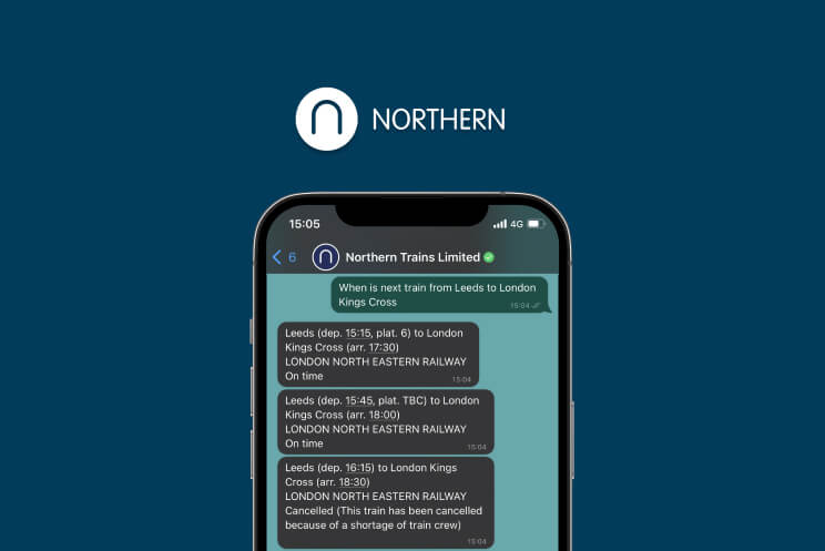 Audacia and Northern launch new AI WhatsApp chatbot for enhanced customer service