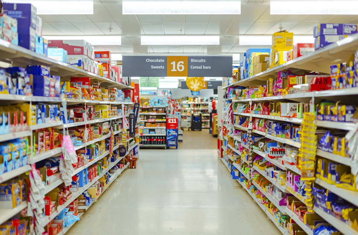 AI image recognition to identify products within supermarkets