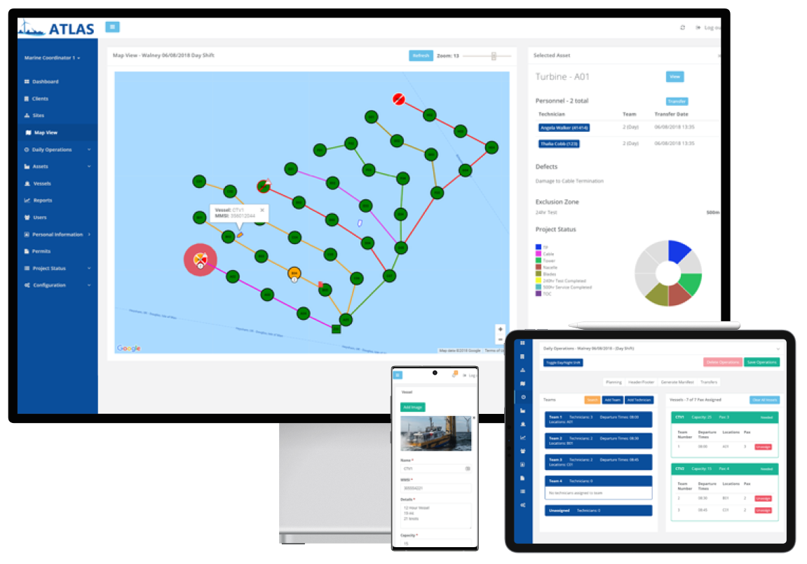 SMC software development project screens