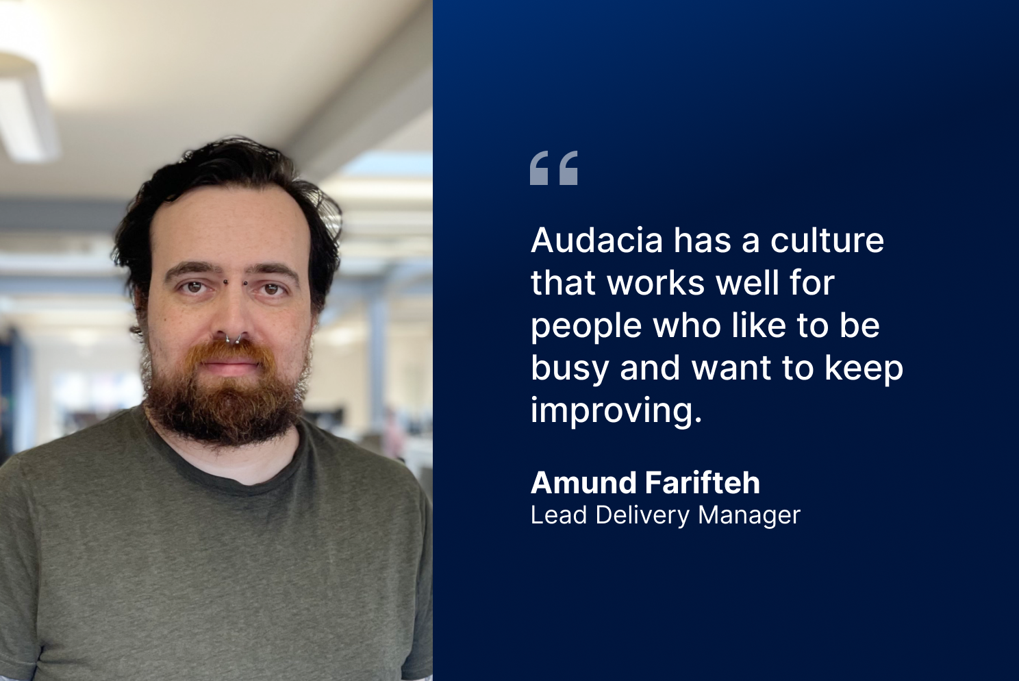Team Stories: Amund Farifteh, Lead Delivery Manager 