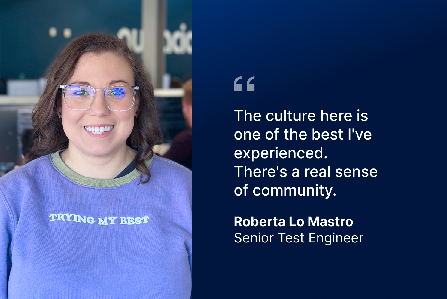 Team Stories: Roberta Lo Mastro, Senior Test Engineer